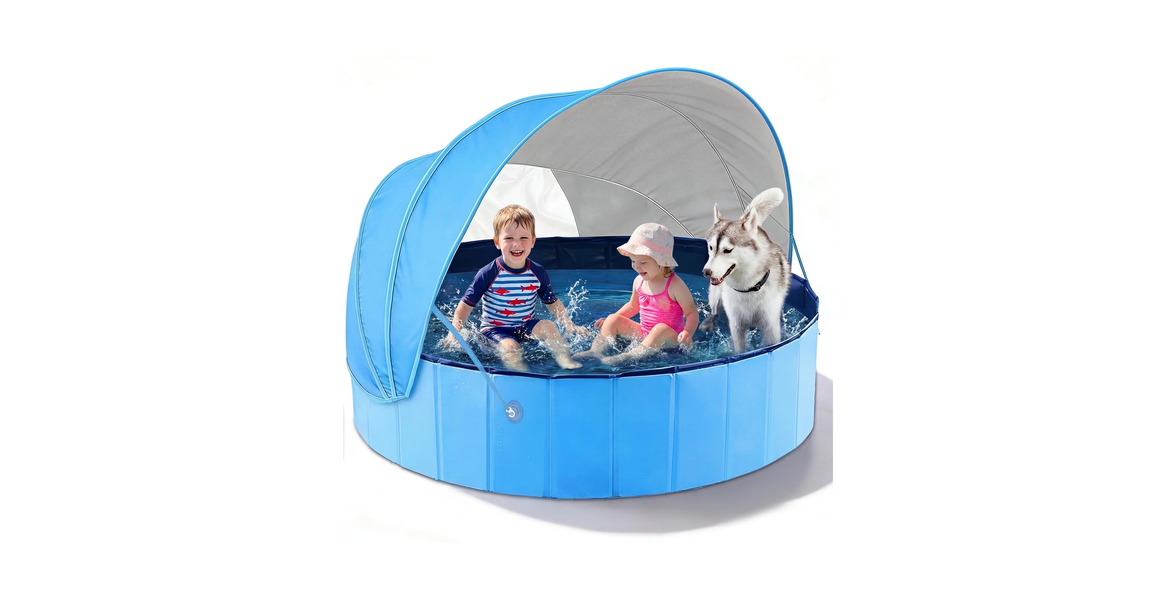 Gnuadz Kiddie Pool Foldable Detachable Shade Canopy, 63", Ages 5-7