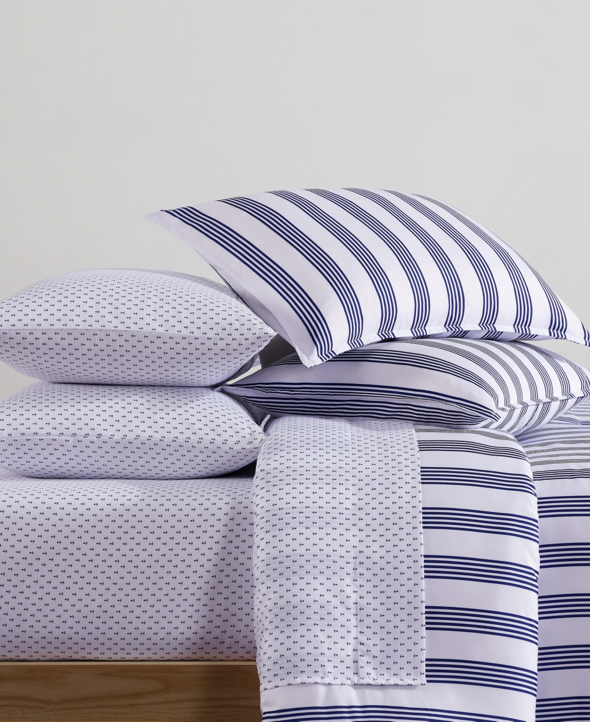 Tommy Hilfiger Campus Stripe Washed Microfiber -Pc. Comforter Set