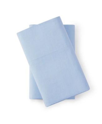 Essentials Solid Cotton Percale 2-Piece Pillowcase Set, Standard
