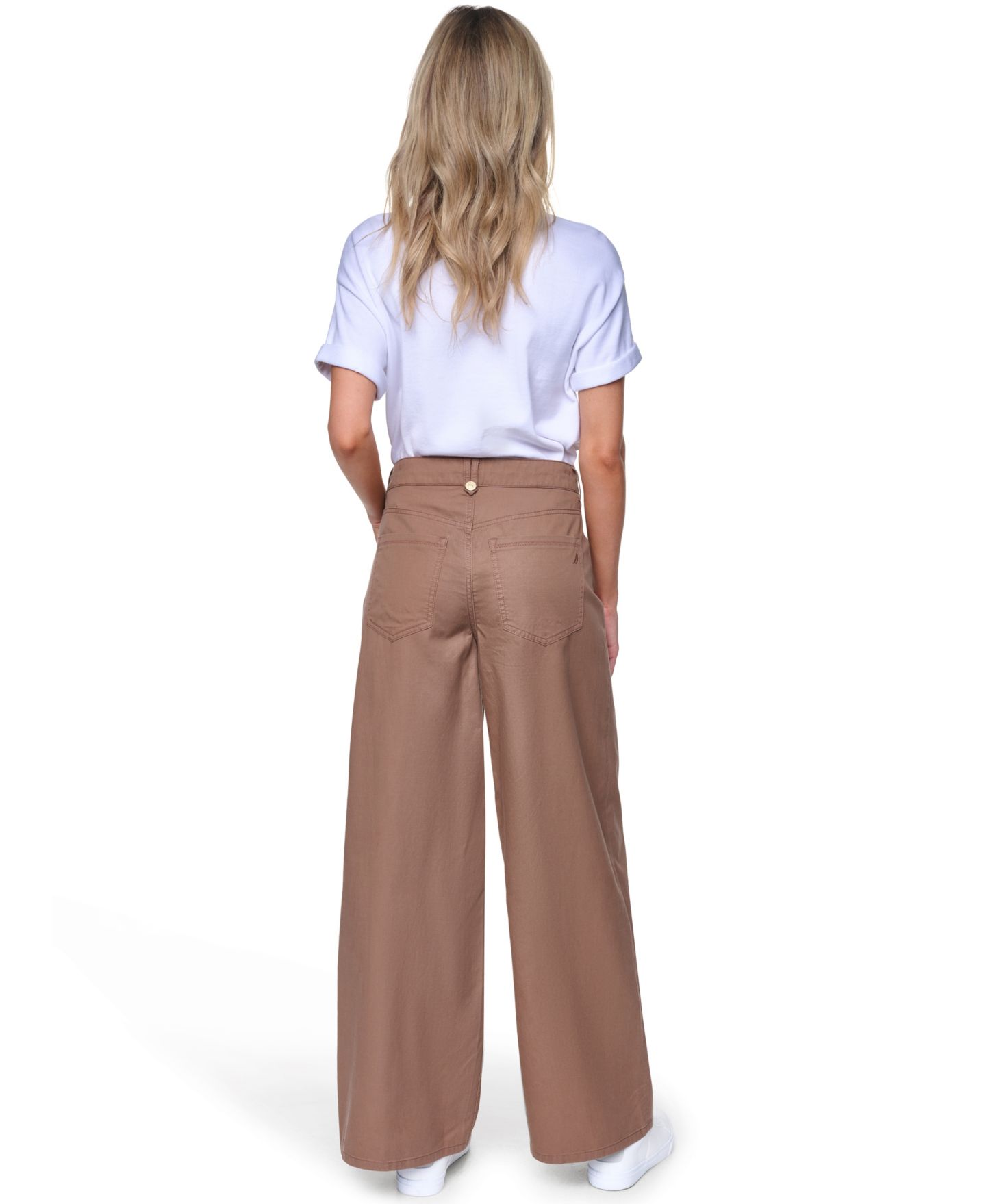 Женские брюки Nautica Cotton-Blend Drawstring Relaxed-Fit, цвет: Barley — фото 5