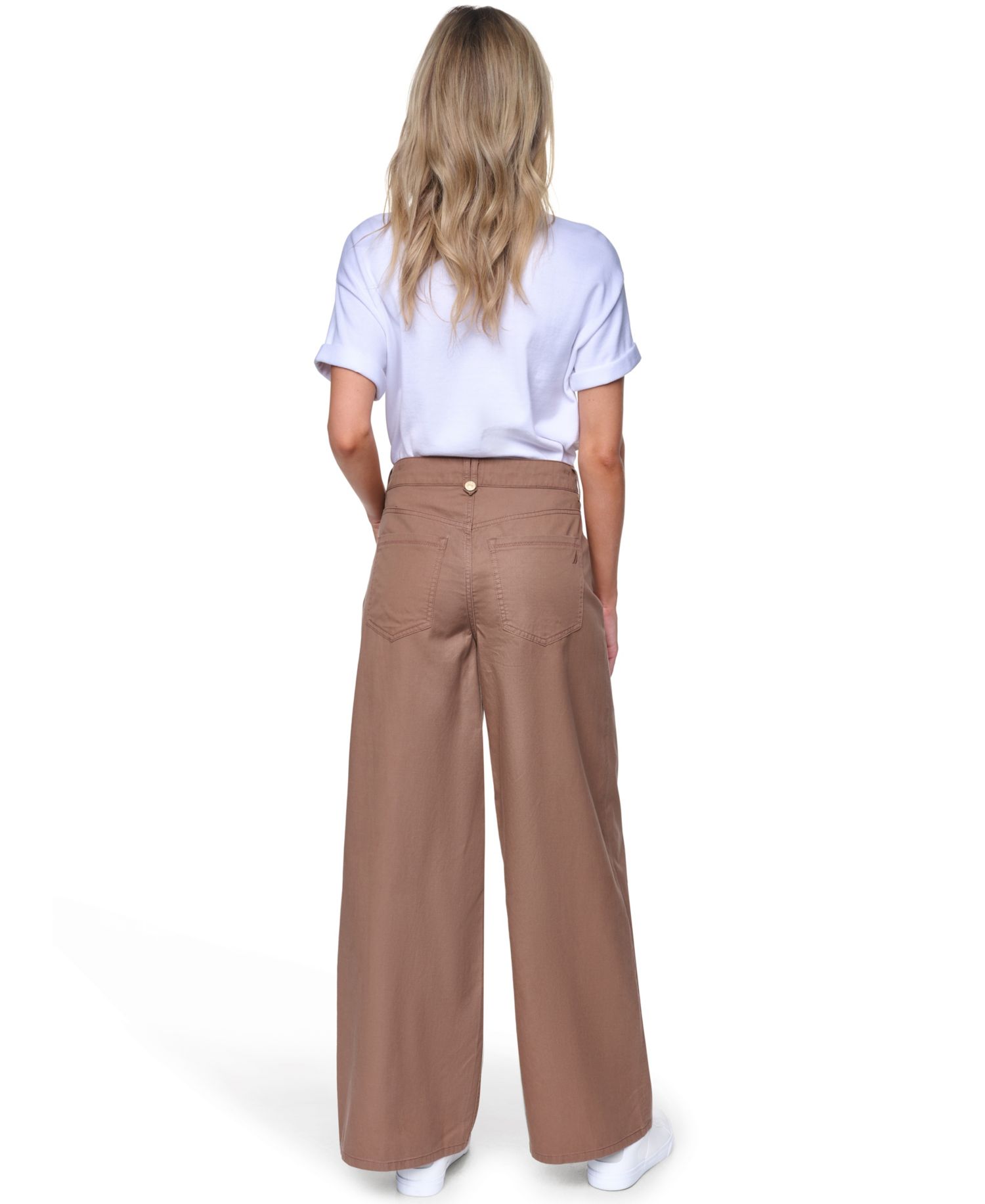 Women's Cotton-Blend Drawstring Relaxed-Fit Pants