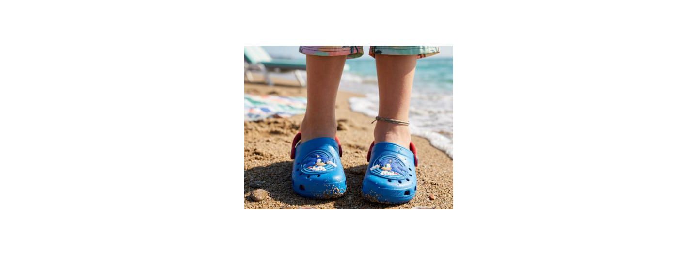 Детские сандалии Sega Sonic the Hedgehog Boys Shoes, EVA Clogs, Water Shoes Kids Pool and Beach Sandals Slip-On, цвет: Синий — фото 7