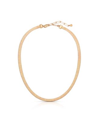 Brooklyn Flat Herringbone Chain Necklace