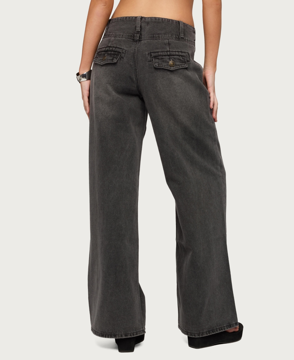 Edikted Women's Meredith Low Rise Jeans