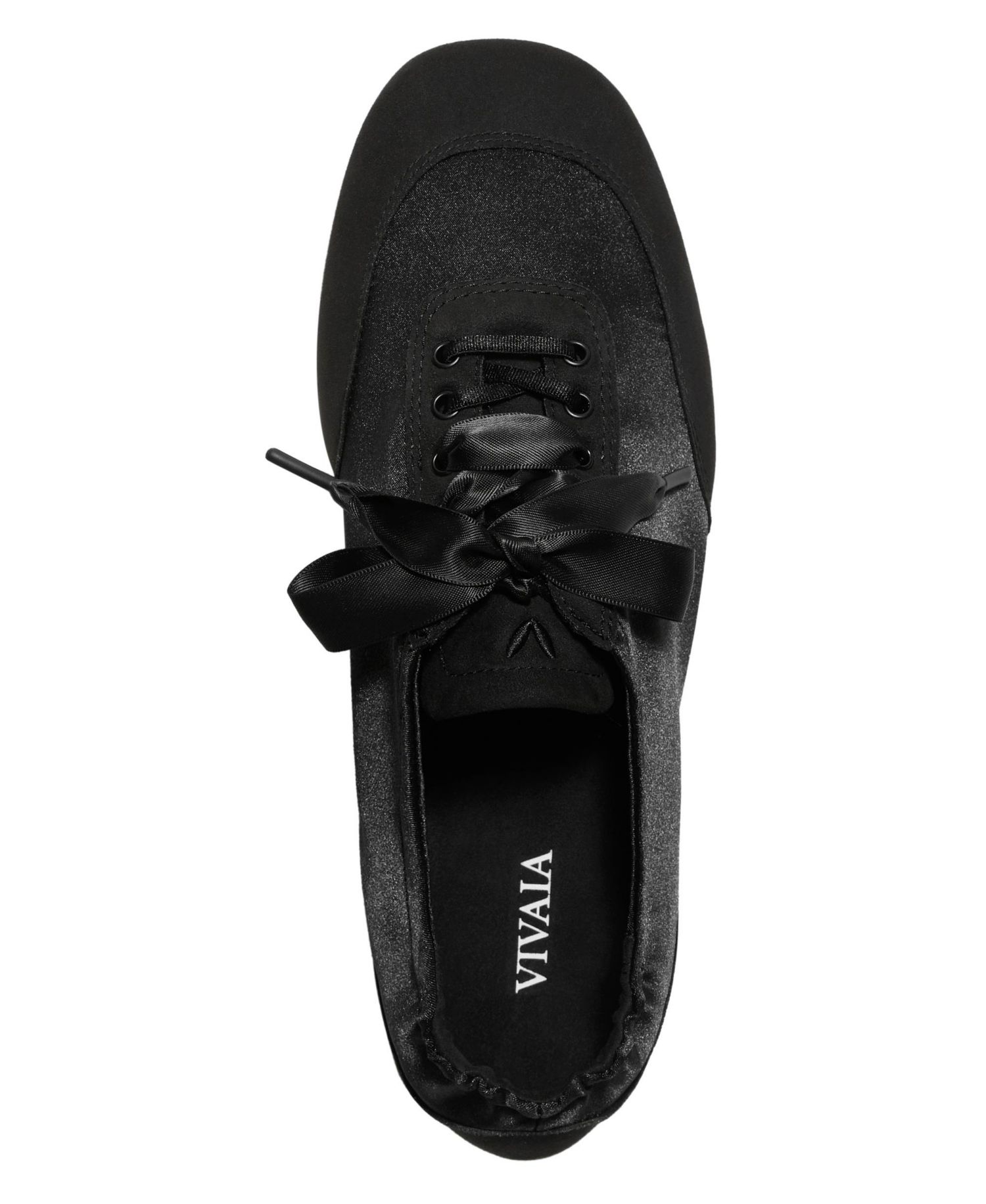 Women's Cristina Square-Toe Lace-Up Satin Sneakerina