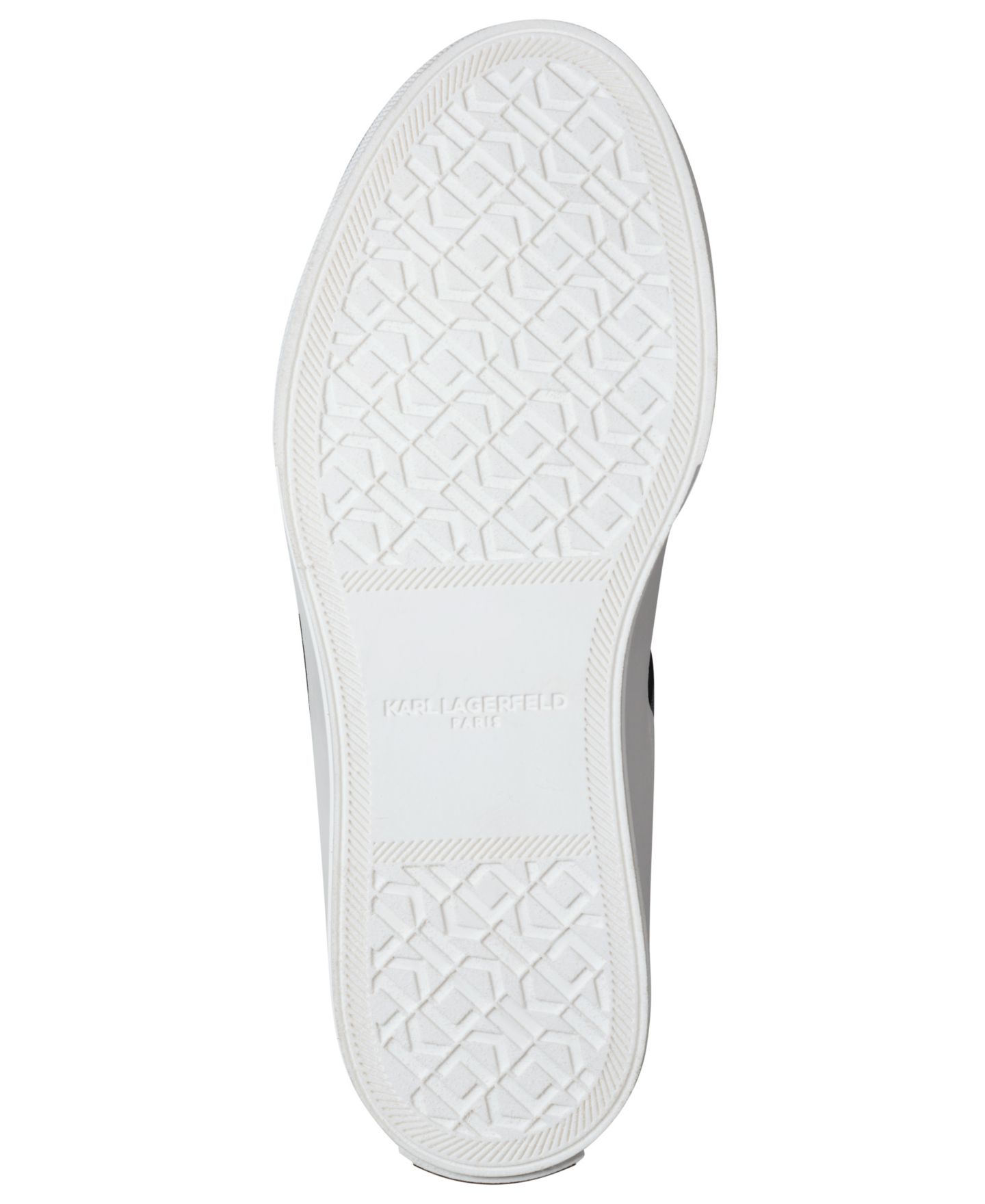 Женские кроссовки KARL LAGERFELD PARIS Greysen Lace-Up, цвет: Яркий белый / Чёрный — фото 5