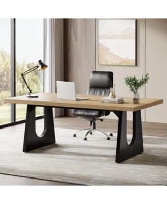 70.86-Inch Office Computer Desk, Modern Simple Style Rectangle Writing Table for Home Office