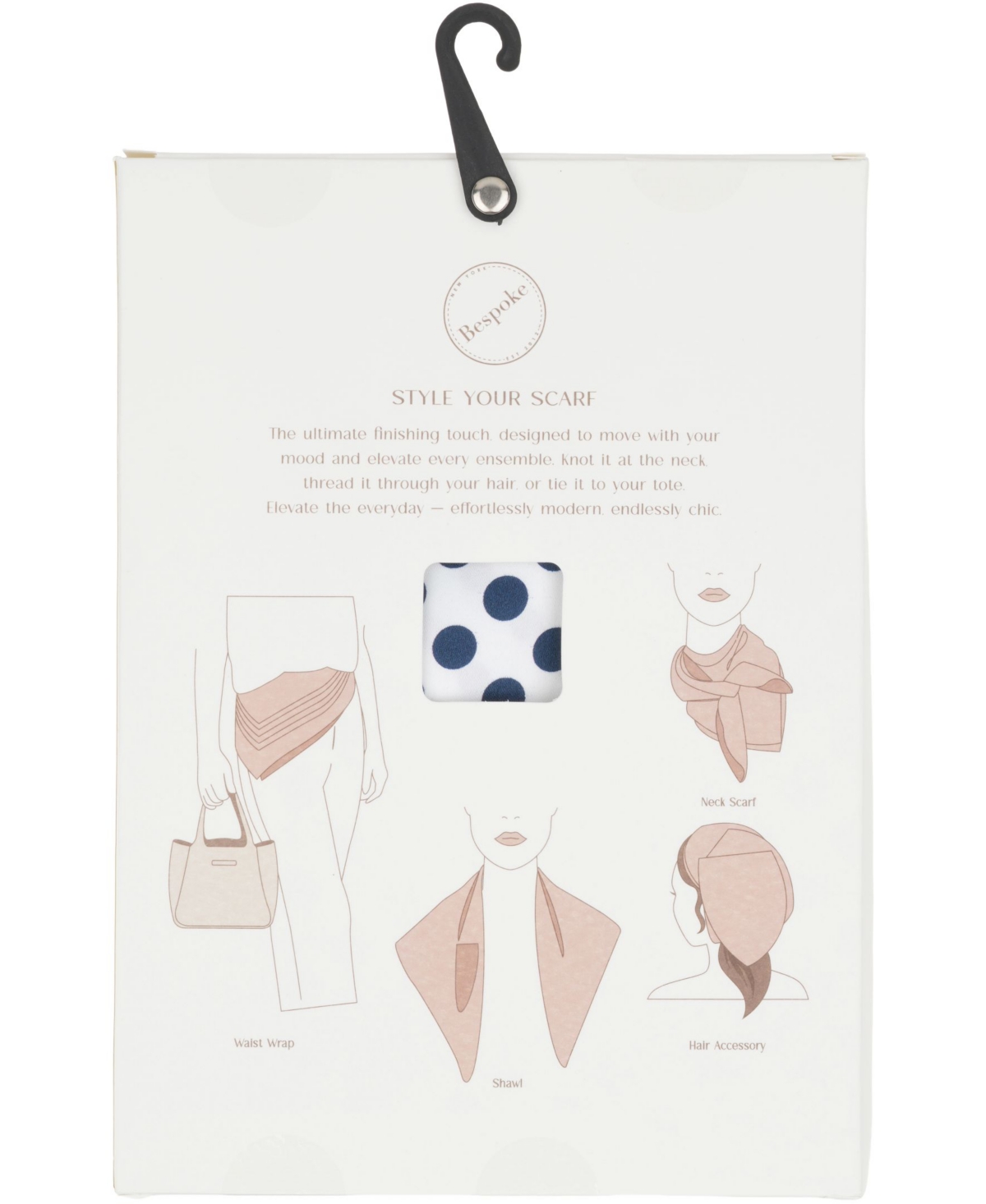 Bespoke Fashion Women's Dot Square Oversized Scarf