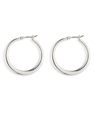 Small Graduated Hoop Earrings 1-1/8"