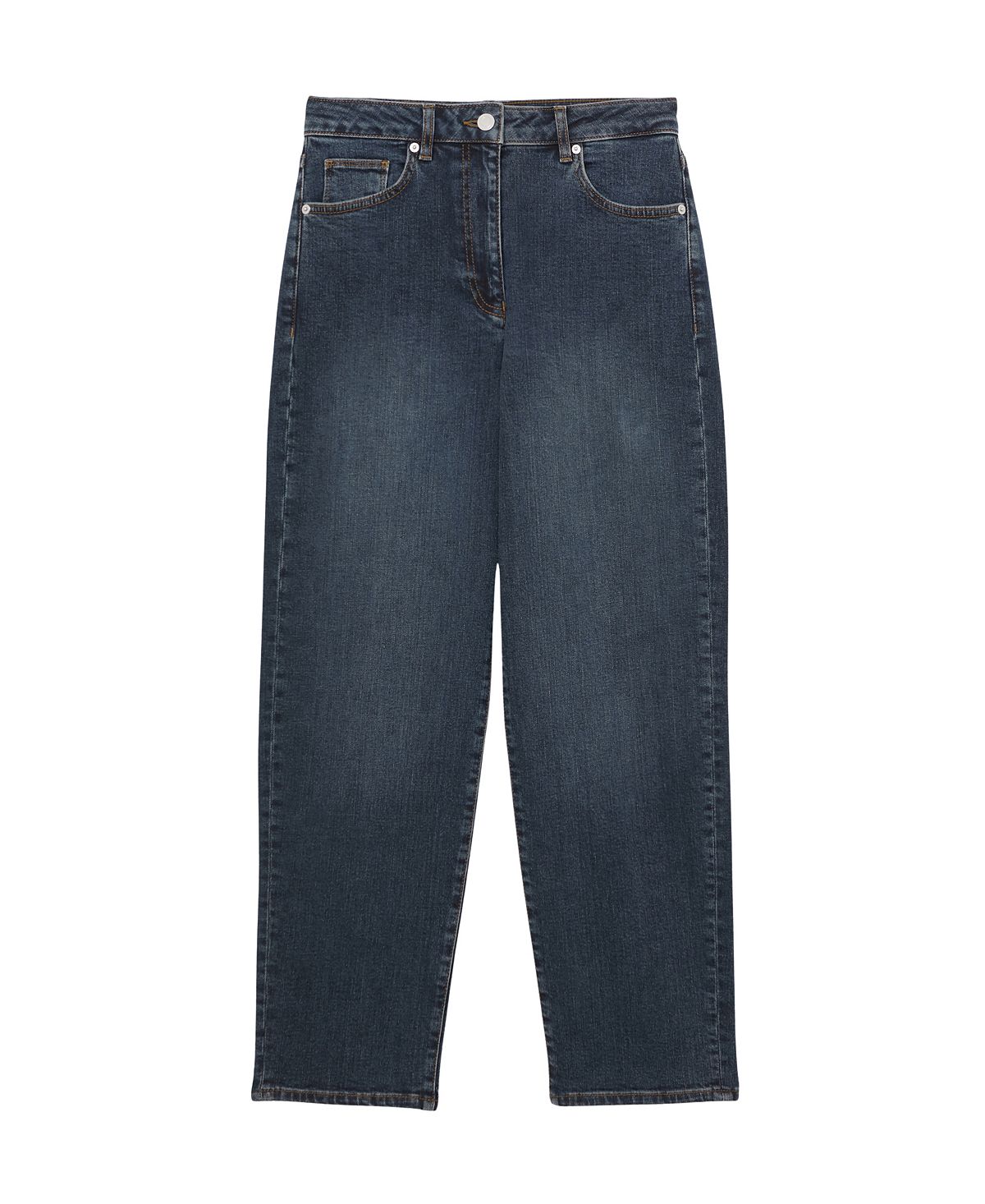 REISS Women's Selin Mid-Rise Straight-Leg Jeans view 3 — MAYCSS fashion products