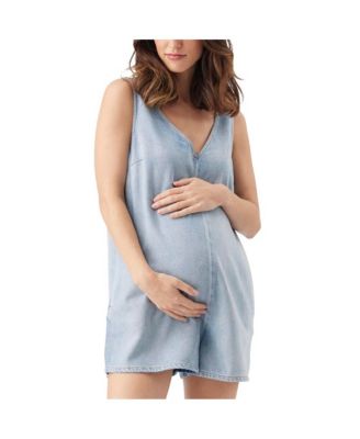 Maternity Ripe Fenix Denim Playsuit