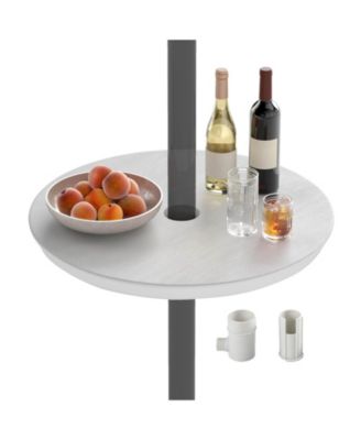  Outdoor Adjustable Umbrella Table for 1.5inch  and 1.9inch Patio Umbrella Pole