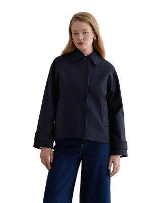 Women's Frida Collared Cropped Trench Coat