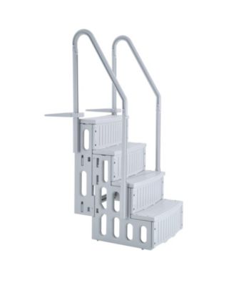 4-Step Swimming Pool Ladder with Non-Slip Steps and Double Handrails 400 lbs Capacity