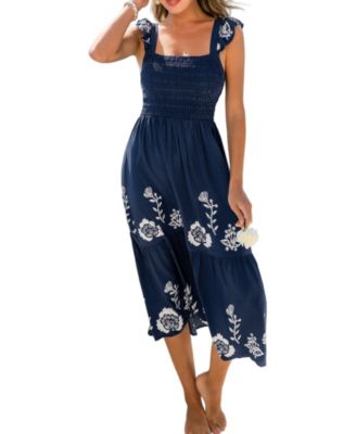 Women's Peak Season Floral Maxi Beach Dress