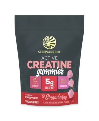 Active Creatine Gummies Strawberry 5g Creatine 90 Count