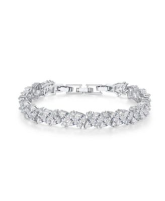 Wedding Tennis Bracelet Marquise Cubic Zirconia Women