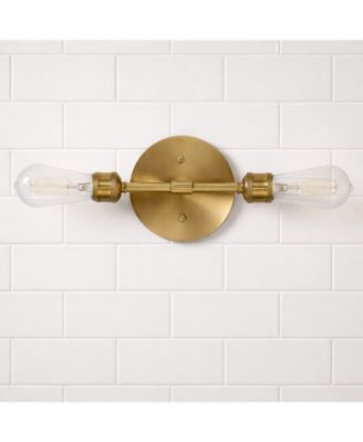Double Light Wall Sconce Bathroom Vanity Light Over Mirror Bedroom Hallway Entryway Modern Wall Lamp 5 x 10.75 x 5 Inch