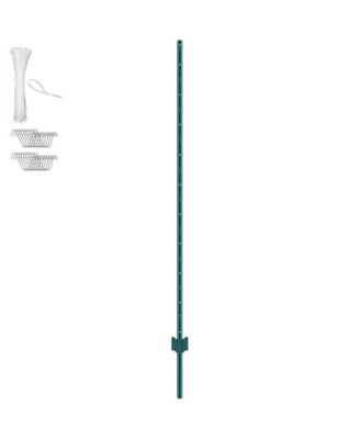 6 feet U-Channel Fence Post 6 Pack Heavy Duty Steel Stakes
