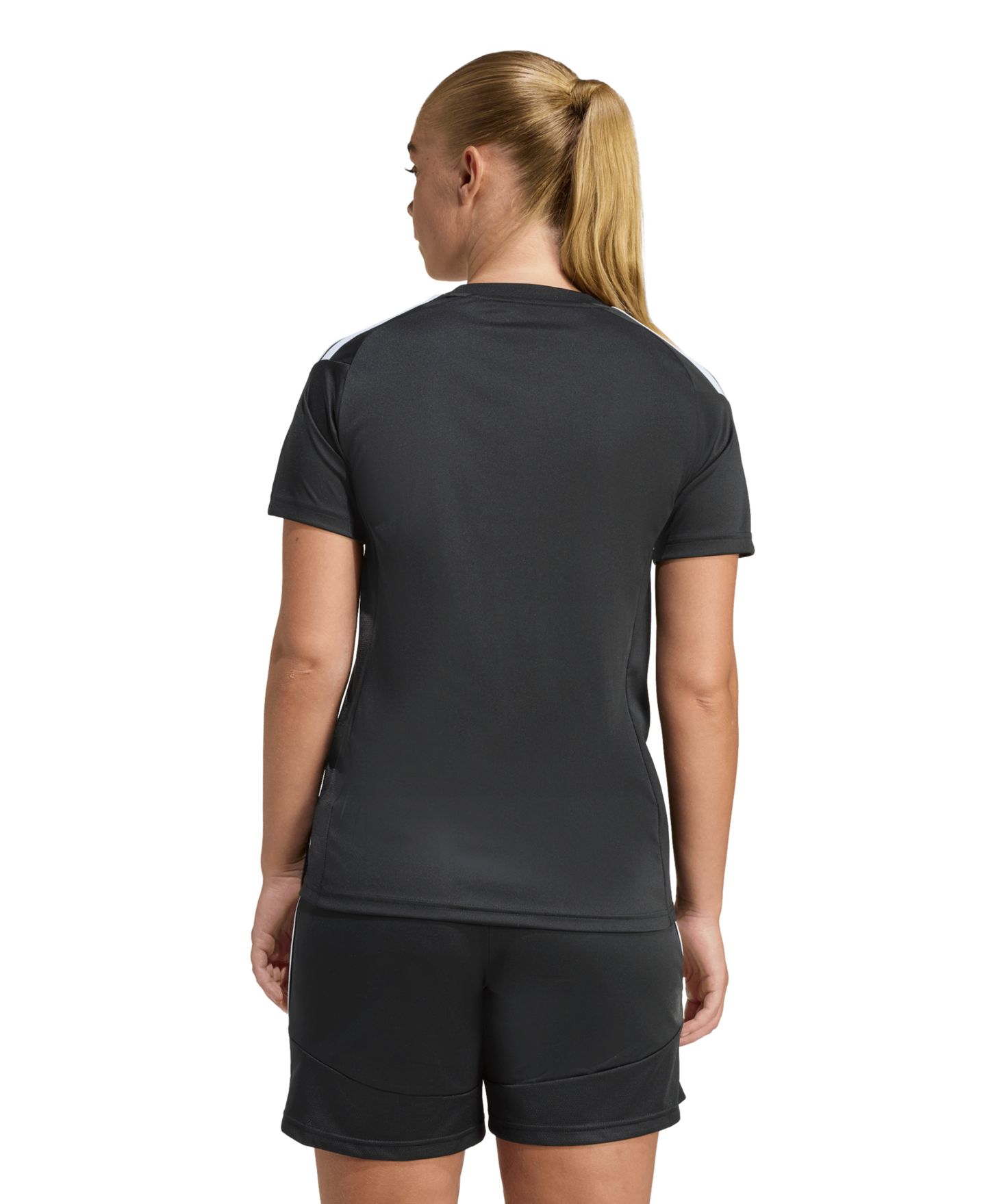 Женская футболка adidas Tiro 26 League Soccer Jersey T-Shirt, цвет: Чёрный / Белый — фото 6