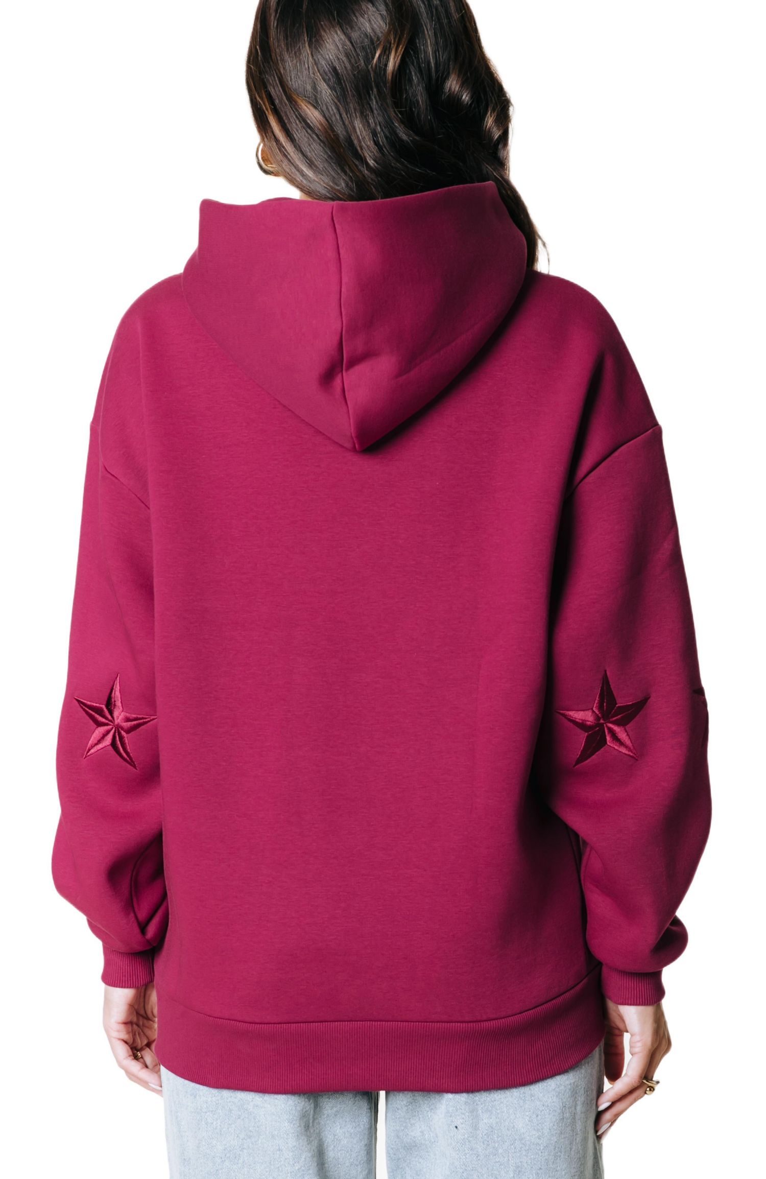 Women's Stars Embro Clean Hoodie