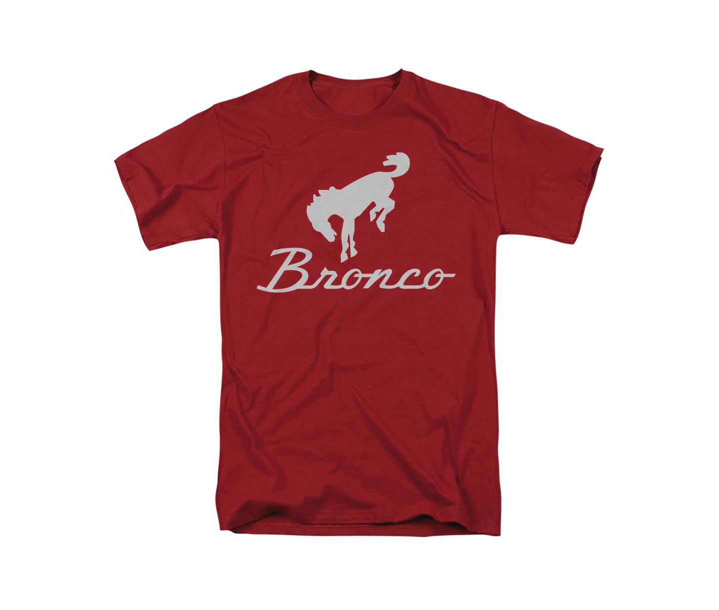 Мужская футболка Logovision Ford Bronco Chrome Bronco Logo, цвет: Красный — фото 1