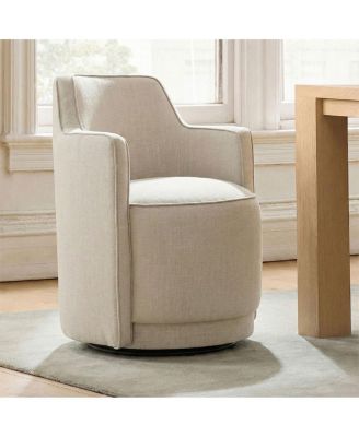 Swivel Barrel Accent Chair, Fabric Upholstered 360degree(s) Armchair, 1 Pc