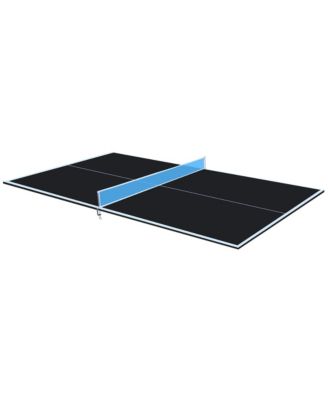 8.5FT Mid-Size Ping Pong Conversion Top, Foldable and Portable Tennis Table Top with Net, Single Side Upright for Indoor Games