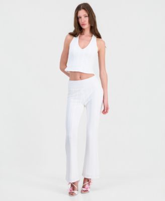 Women's Joey Textured Knit Pull-On Pants