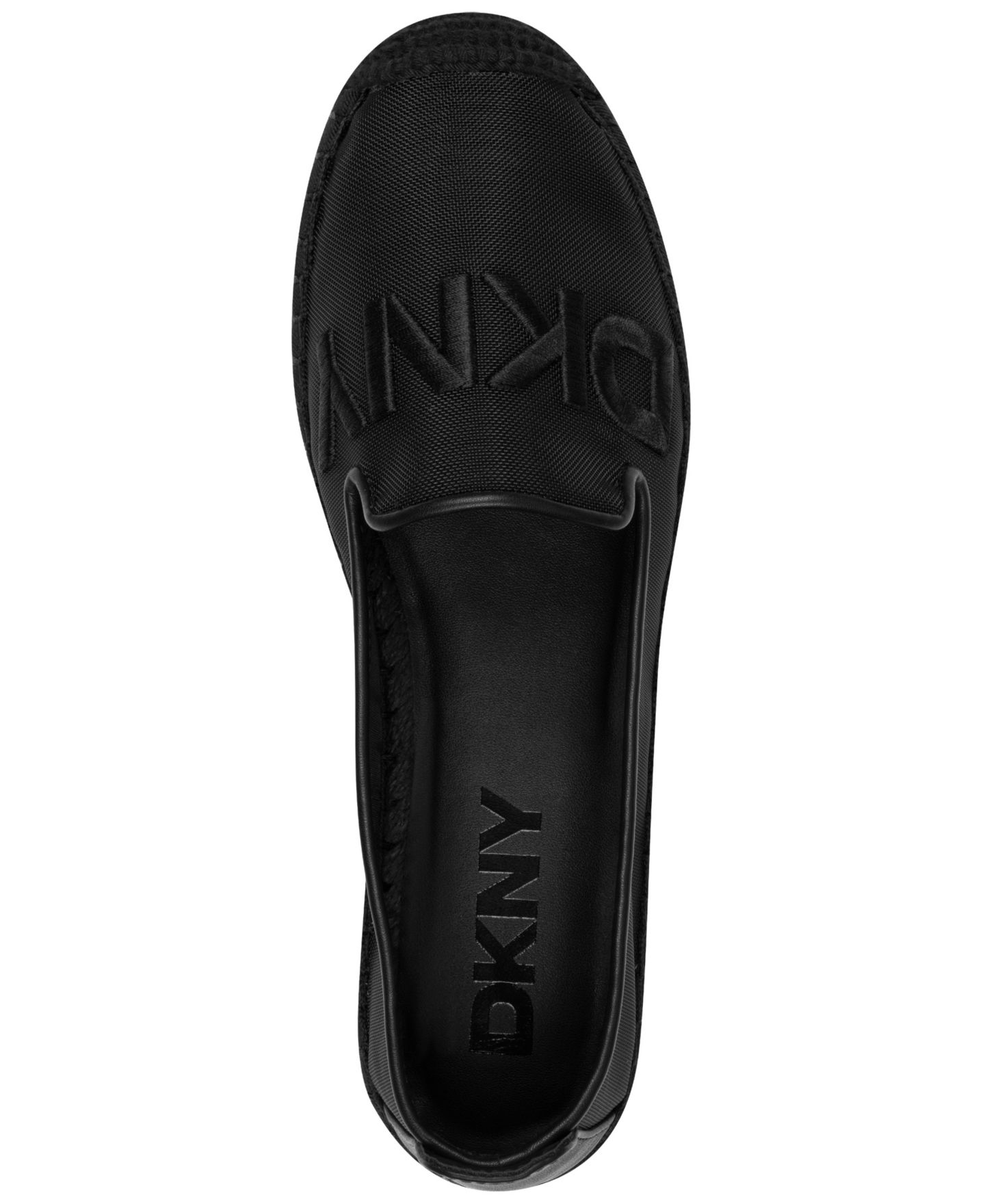 Женские эспадрильи-слипоны DKNY Mallandra с логотипом, цвет: Чёрный — фото 4