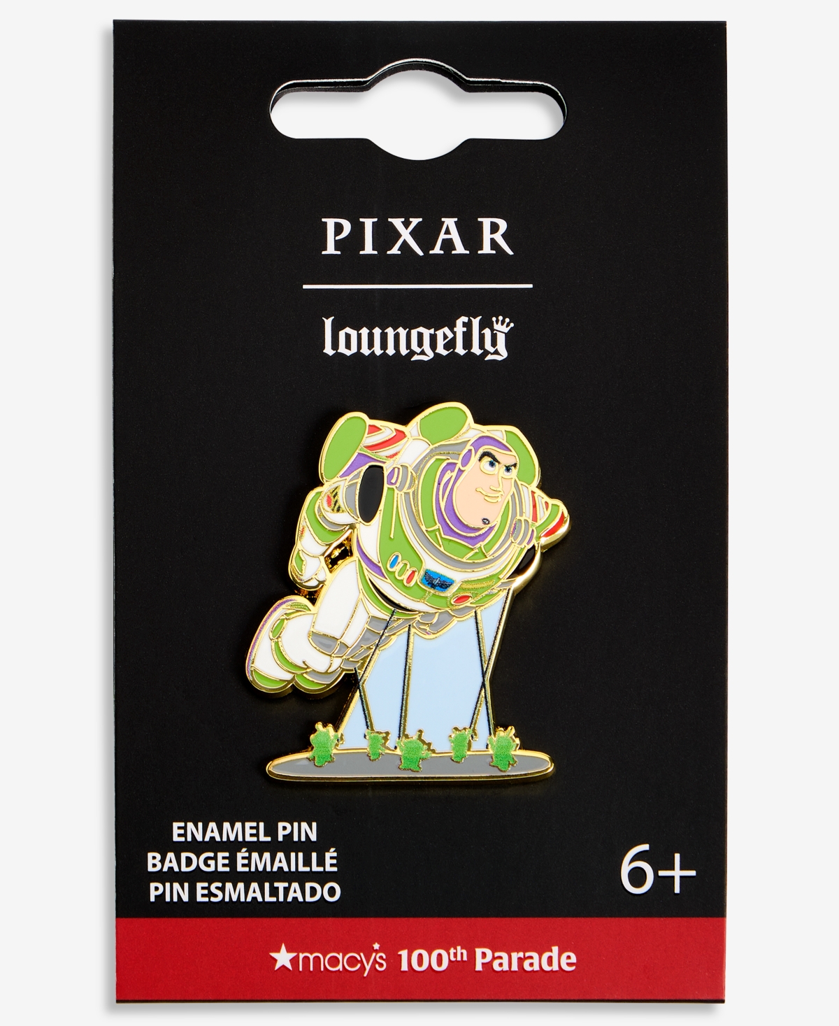 Loungefly Pixar | Macy's Gold-Tone Enamel Buzz Lightyear 100th Parade Balloon Pin, Macy's Exclusive - Multi