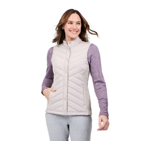 Женские жилеты Free Country Hybrid Button Front Vest