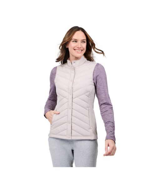 Женские жилеты Free Country Women's Hybrid Button Front Vest