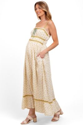 white and gold maternity dress Ivory White Maternity Gown for Photo Shoot and Baby Showers