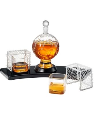 Soccer Ball 3-Pc. Glass Decanter Set