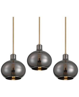 Partridge 9  WideChrome Glass Mini Pendant Set of 3
