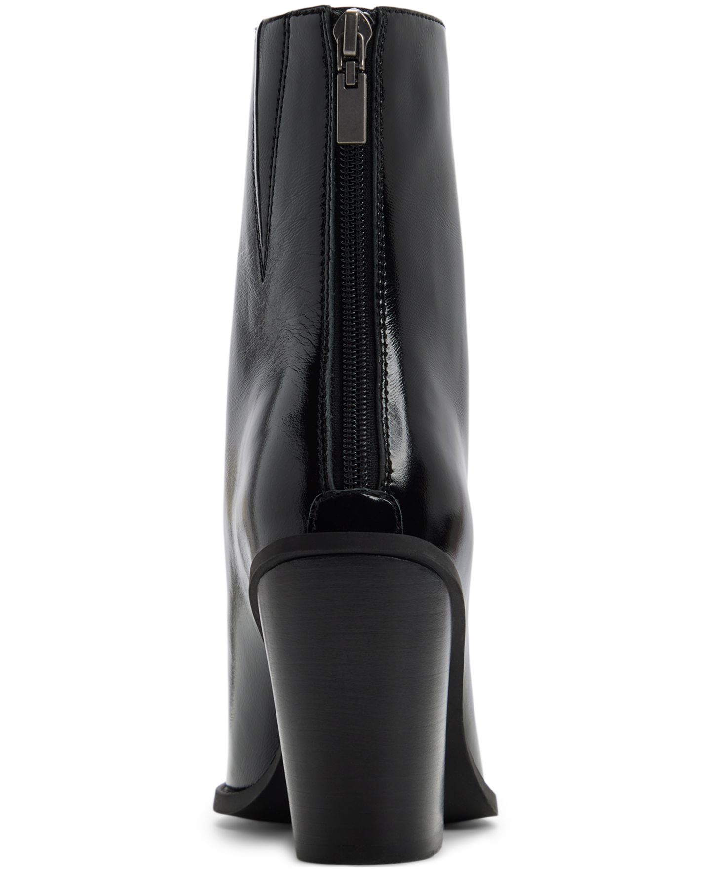 Женские ботинки ALDO Norelle Pointed Toe Ankle Booties, цвет: Чёрный блестящий — фото 3