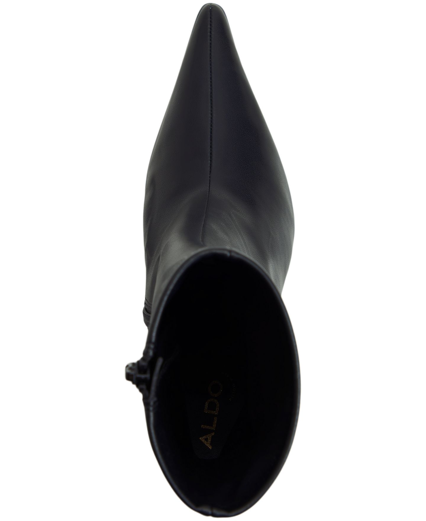 Женские ботинки ALDO Olilacan Pointed Toe Ankle Booties, цвет: Чёрный гладкий — фото 4