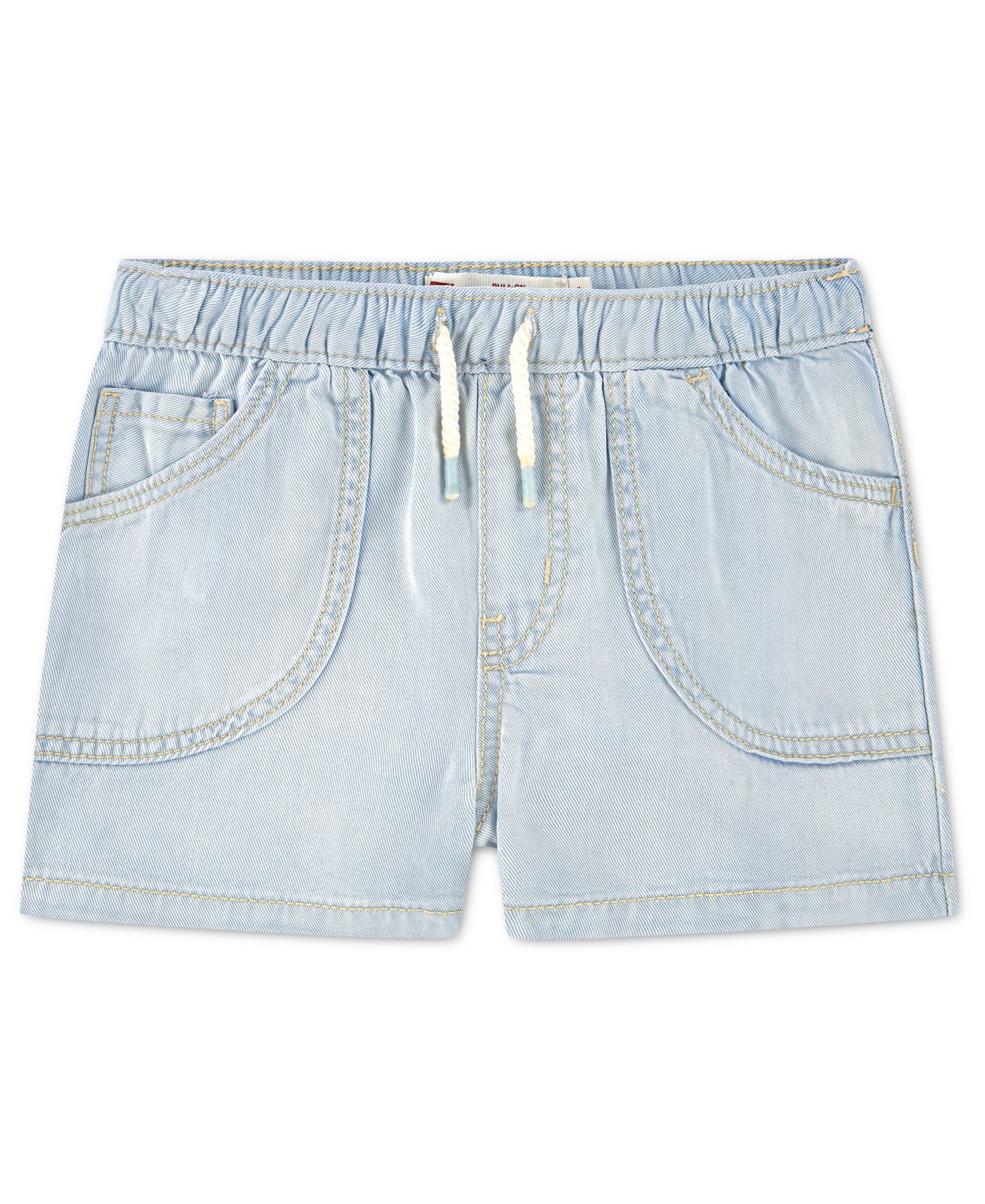 Girls' 2T-6X Denim Parachute Shorts