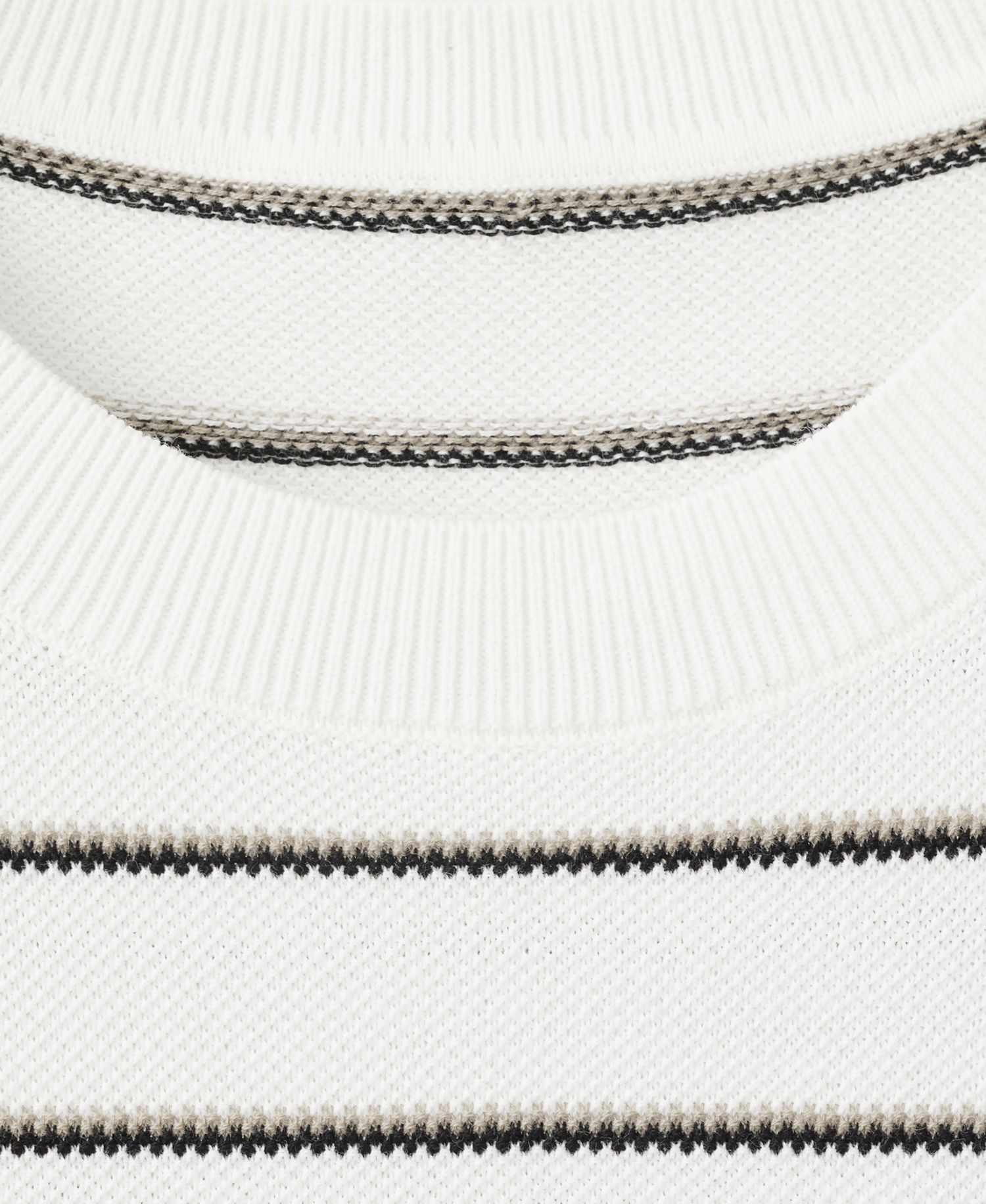 Men's Striped Knit Cotton T-Shirt