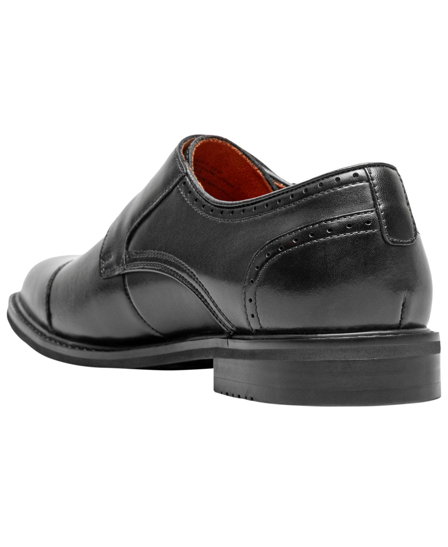Мужские туфли Stacy Adams Boswell Cap-Toe Double Monk Strap, цвет: Чёрный — фото 6