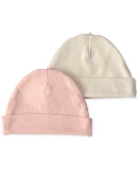 Детские Carter's Baby Girls' Newborn Caps, 2-Pack