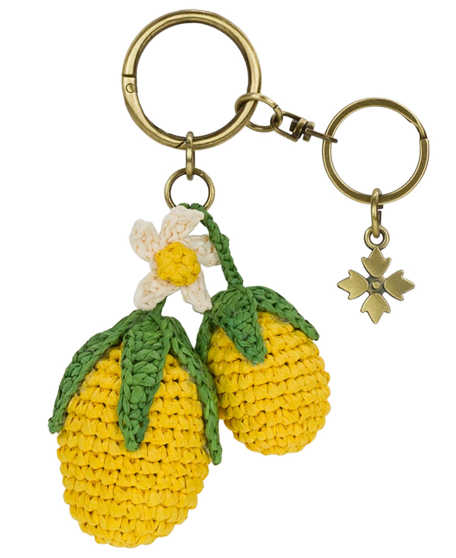 Raffia Lemon Bag Charm