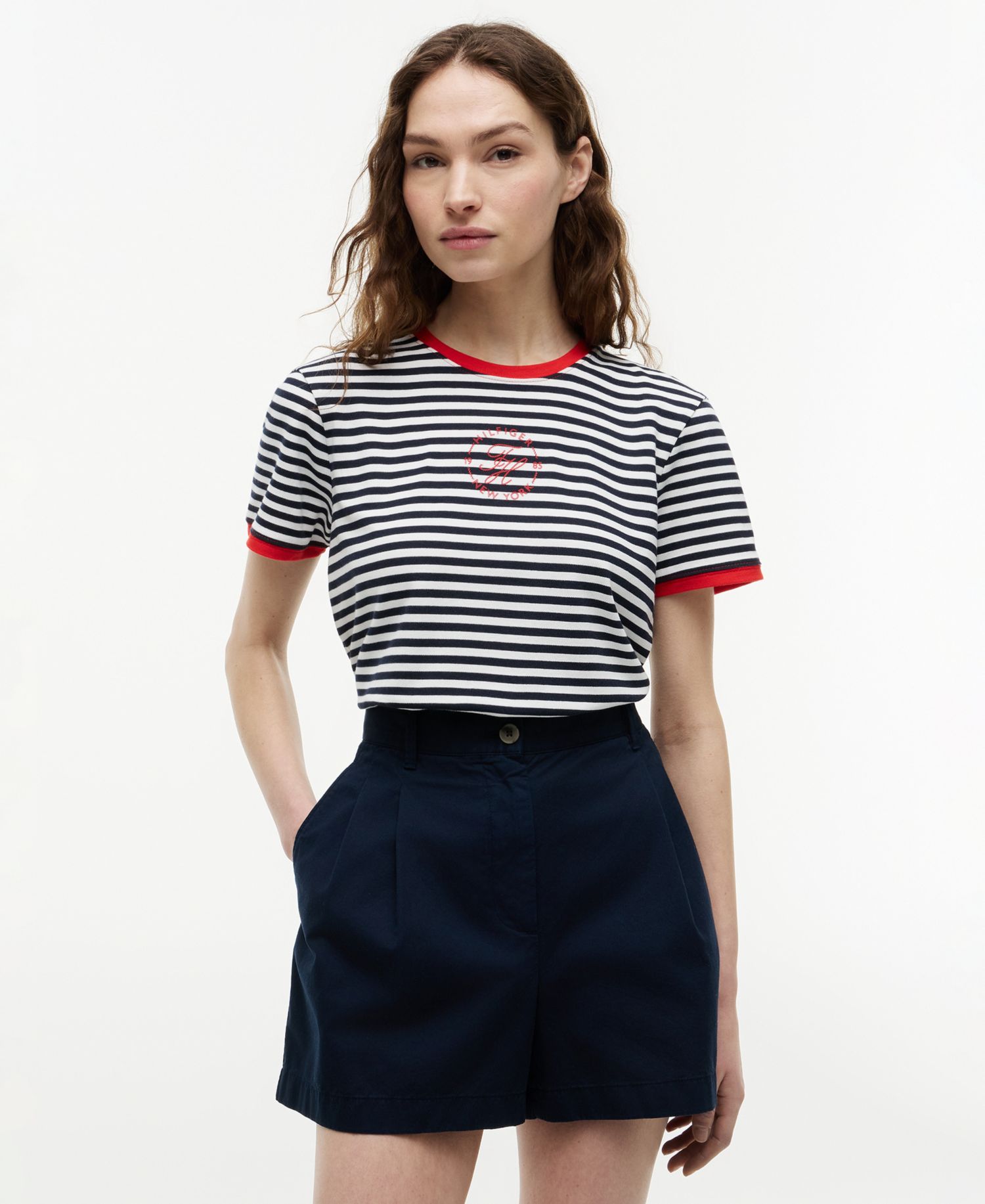 Women's Stripe Short-Sleeve T-Shirt