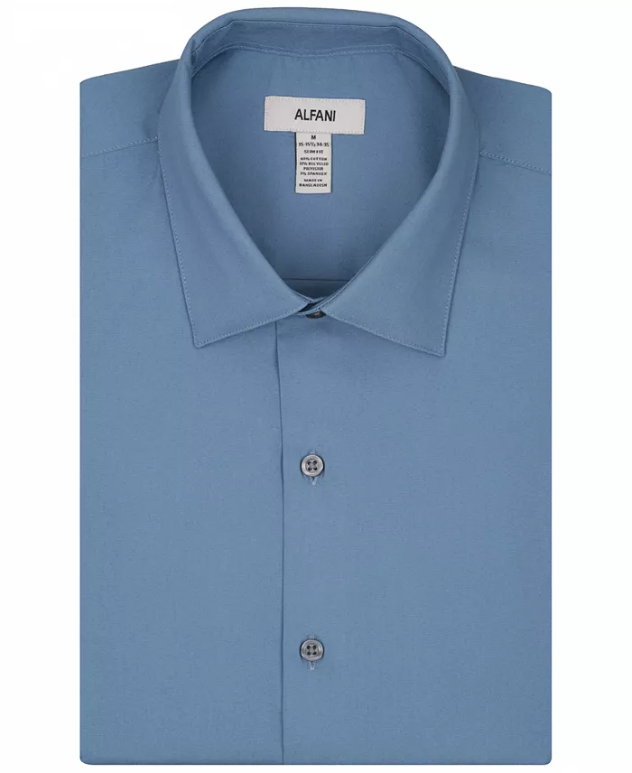 Men's Slim-Fit Solid Dress Shirt - thumbnail 5
