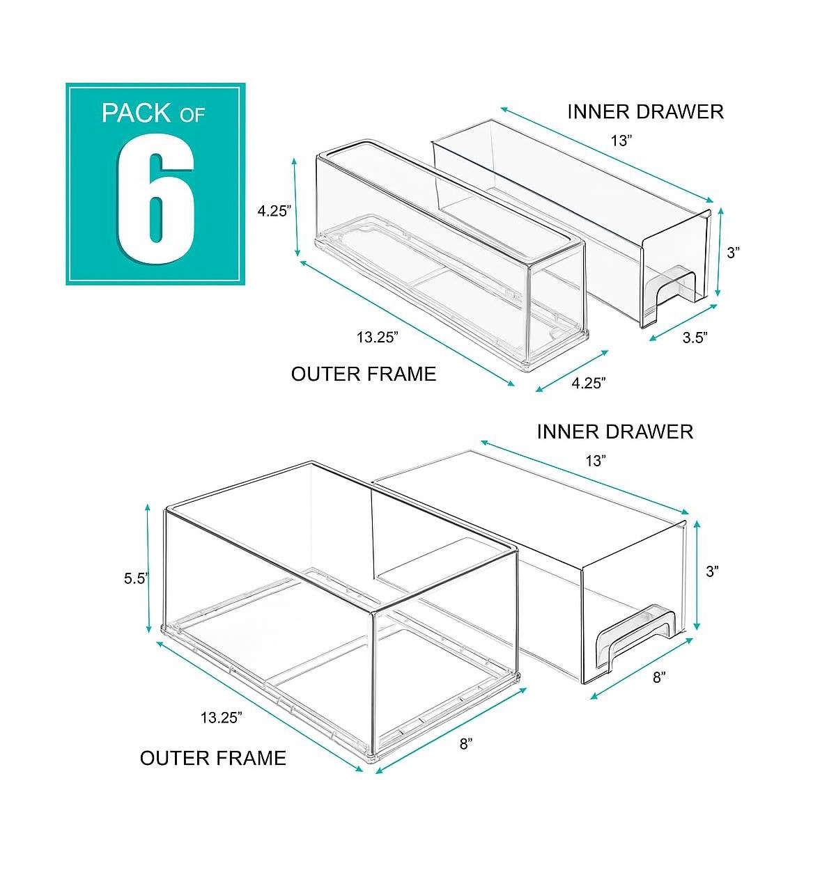 Sorbus Foldable Large Clear Plastic Bags with Zipper and Carry Handles - Great for Clothes, Blankets, Closets, Bedrooms