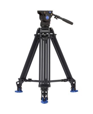 BV6 PRO 3-Section Aluminum Video Tripod with BV6 Video Head and Mid-Level Spreader