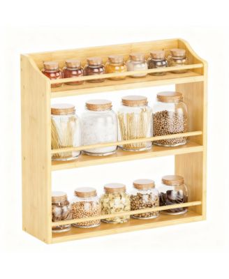 3-Tier Bamboo Spice Rack: Saves Space, Organizes Kitchen, Bathroom