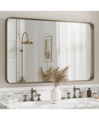 High-Strength Tempered Glass and Aluminum Alloy Framed Wall Decor Bathroom Vanity Mirror