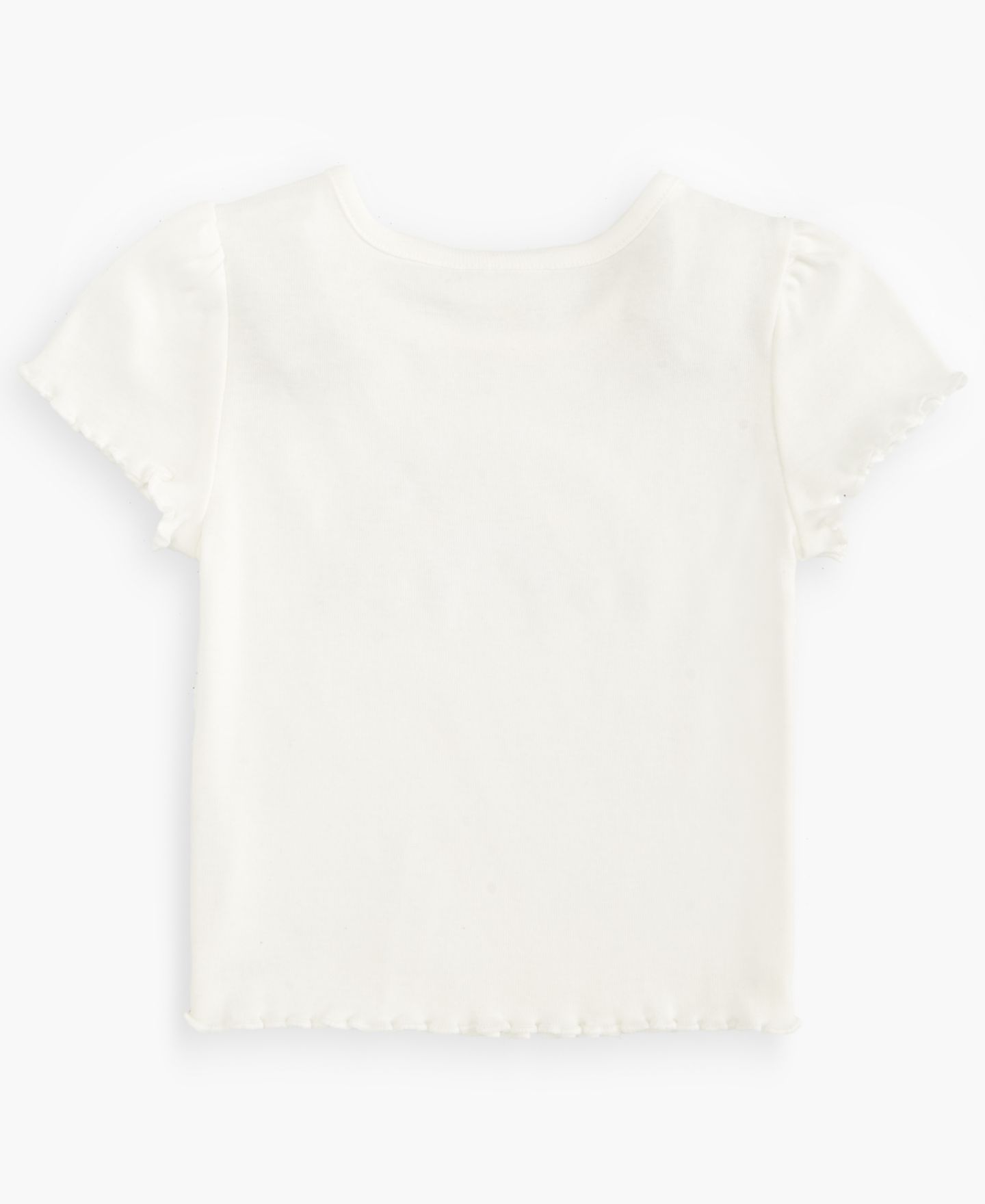 Футболка Epic Threads Rainbow Elevated Ribbed T-Shirt для девочек-малышей, цвет: Белый — фото 2
